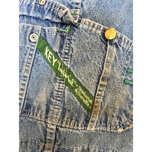 Vintage Key Emperial Overalls Bibs Soft Worn - 38 x 31 - Picture 2 of 7